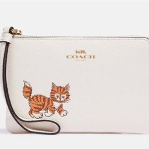 Coach dancing kitty wristlet